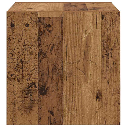 vidaXL Wandschrank 2 pcs Altholz 37 x 37 x 37 cm Holzwerkstoff