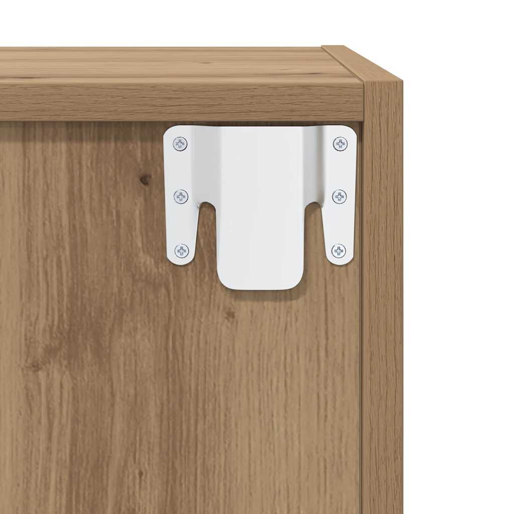 vidaXL Wandschrank Artisan-Eiche 37 x 37 x 37 cm Holzwerkstoff
