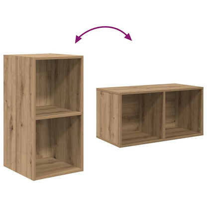 vidaXL Meuble TV chêne artisan 37 x 37 x 72 cm Bois d'ingénierie
