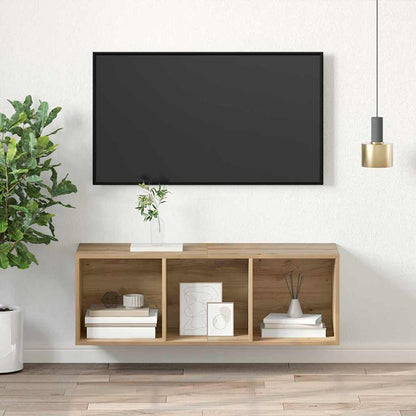 vidaXL Meuble TV chêne artisan 37 x 37 x 107 cm bois d'ingénierie