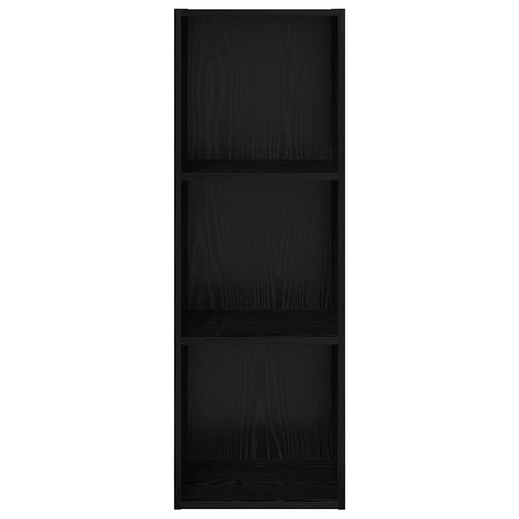 vidaXL Meuble TV Noir aspect chêne 37 x 37 x 107 cm