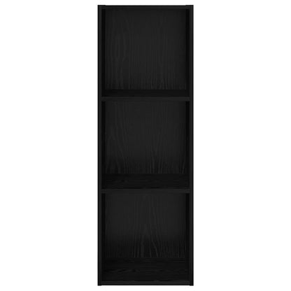 vidaXL Meuble TV Noir aspect chêne 37 x 37 x 107 cm