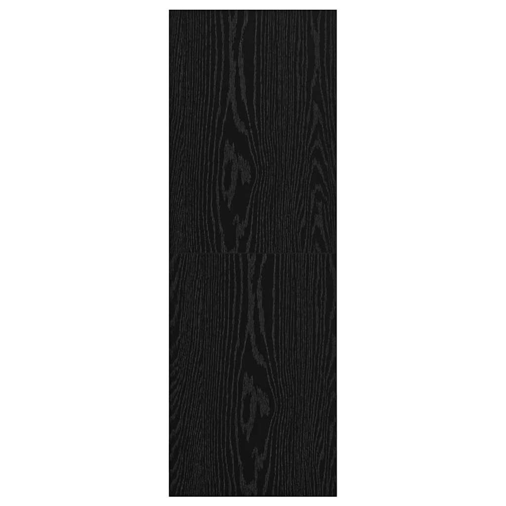 vidaXL Meuble TV Noir aspect chêne 37 x 37 x 107 cm