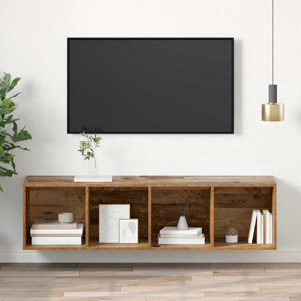 vidaXL Ensemble de meubles TV en bois recyclé 37 x 37 x 142,5 cm Bois d'ingénierie