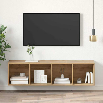 vidaXL Meuble TV, ensemble, chêne artisanal 37 x 37 x 142,5 cm, bois d'ingénierie