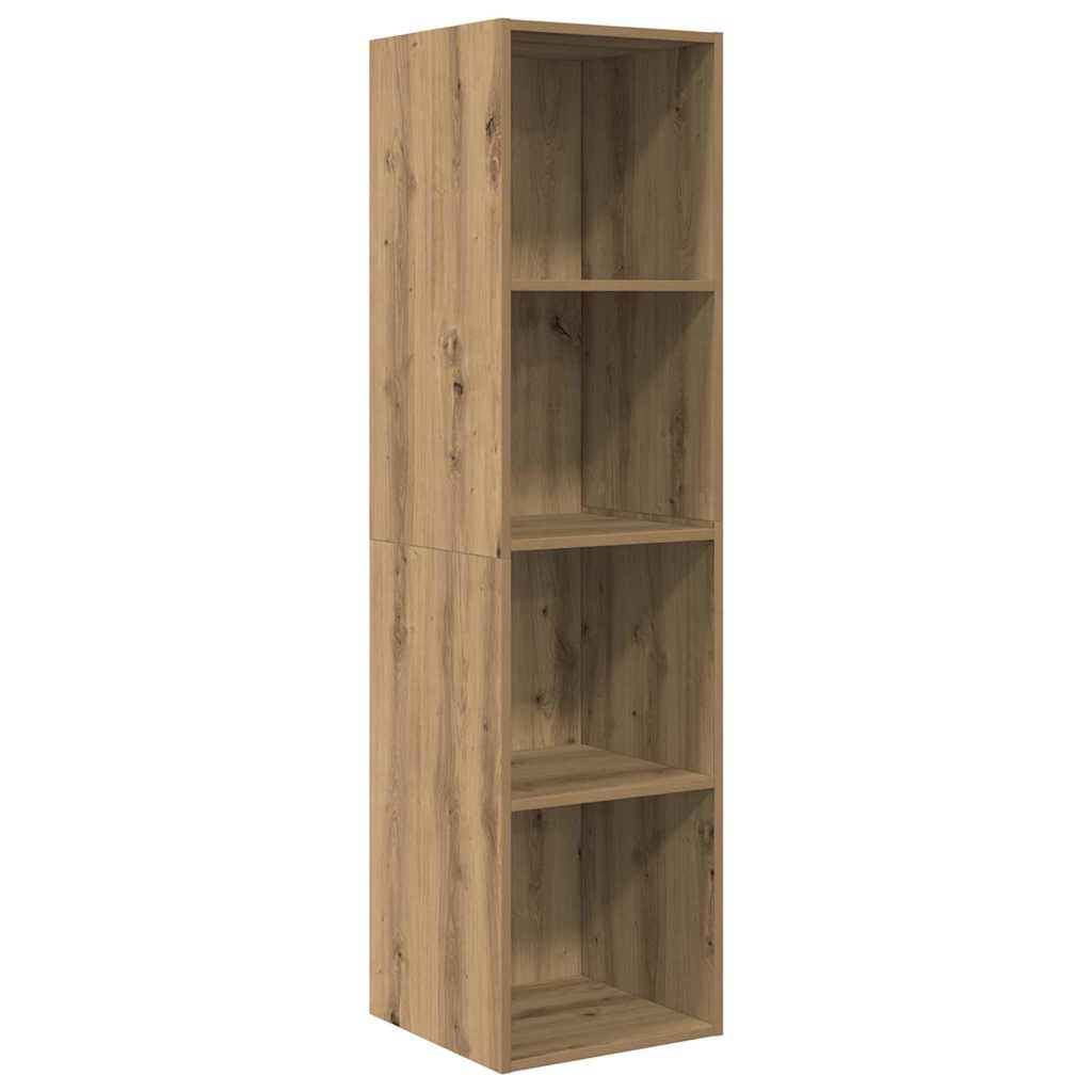 vidaXL Meuble TV, ensemble, chêne artisanal 37 x 37 x 142,5 cm, bois d'ingénierie