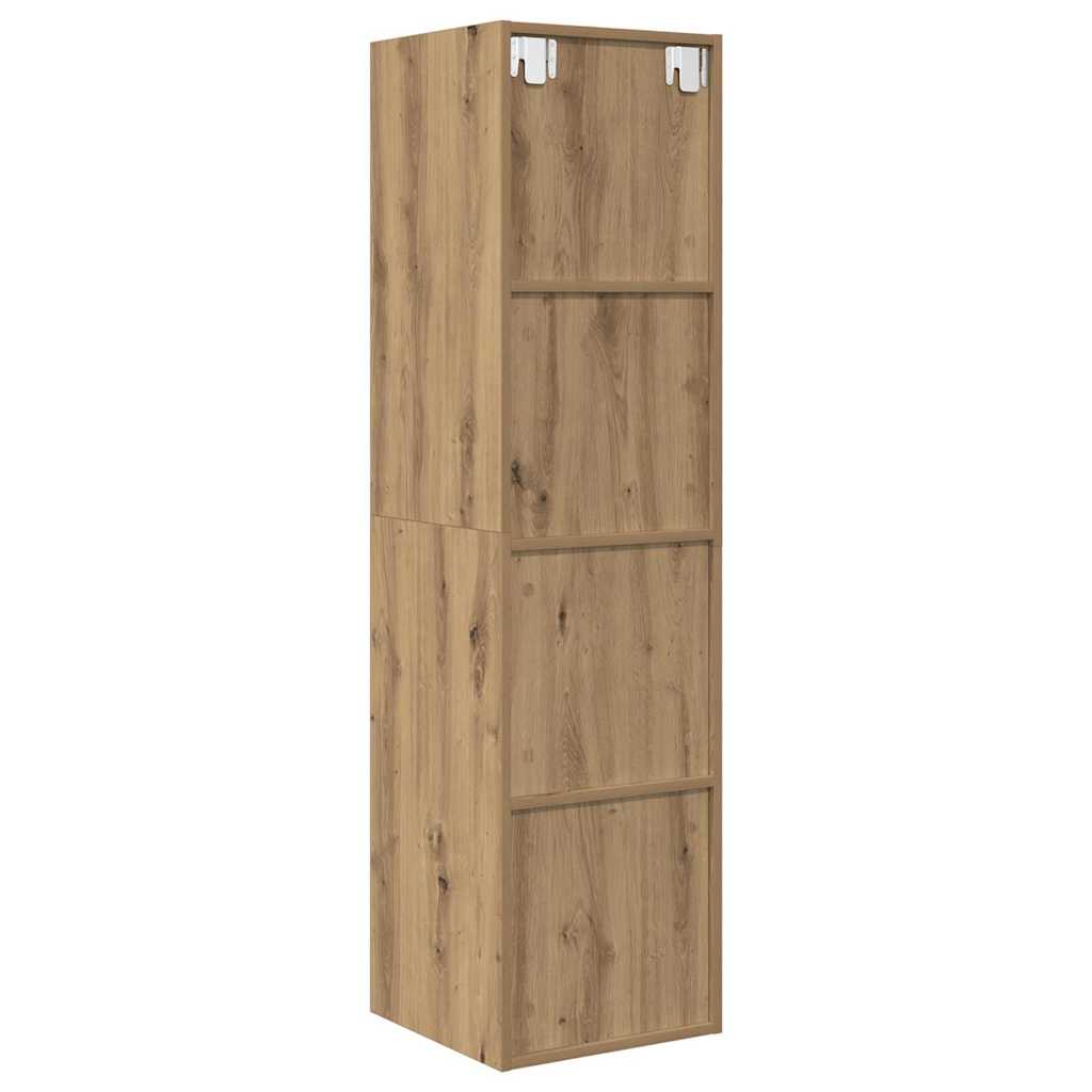 vidaXL Meuble TV, ensemble, chêne artisanal 37 x 37 x 142,5 cm, bois d'ingénierie