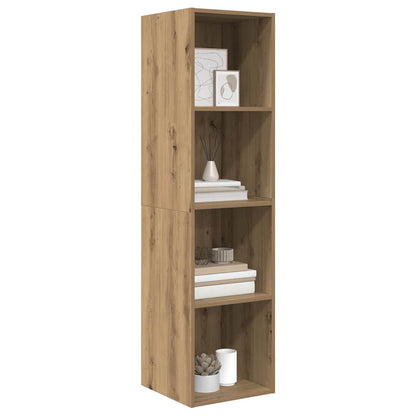 vidaXL Meuble TV, ensemble, chêne artisanal 37 x 37 x 142,5 cm, bois d'ingénierie