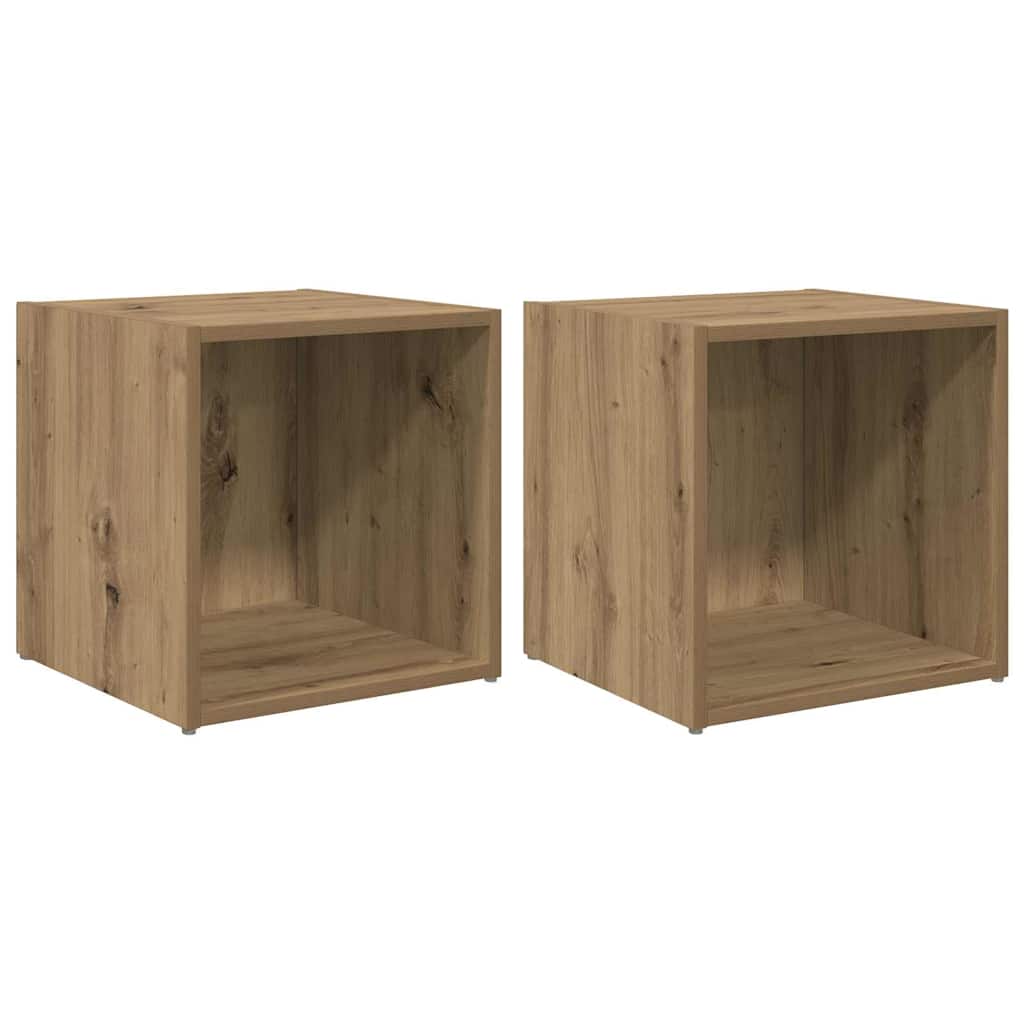 TV-Schrankset 2 pcs Artisan-Eiche 37 x 35 x 37,5 cm