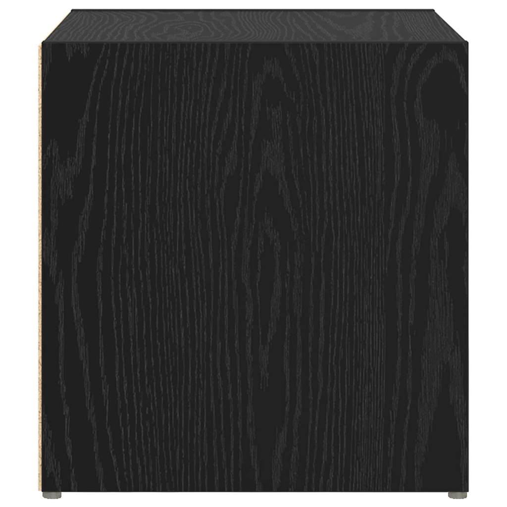vidaXL TV-Schrankset 2 pcs Schwarz 37 x 35 x 37,5 cm Holzwerkstoff