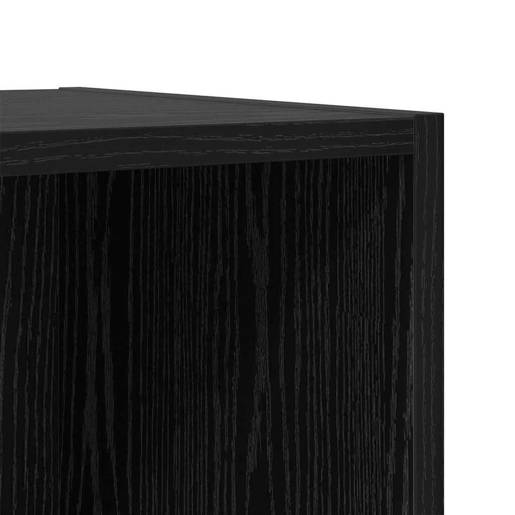 vidaXL TV-Schrankset 4 pcs Schwarz 37 x 35 x 37,5 cm Holzwerkstoff