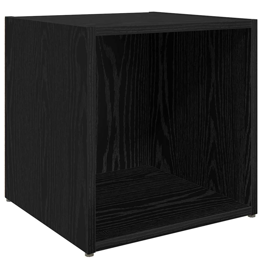 vidaXL TV-Schrankset 4 pcs Schwarz 37 x 35 x 37,5 cm Holzwerkstoff