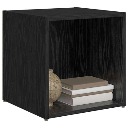 vidaXL TV-Schrankset 4 pcs Schwarz 37 x 35 x 37,5 cm Holzwerkstoff