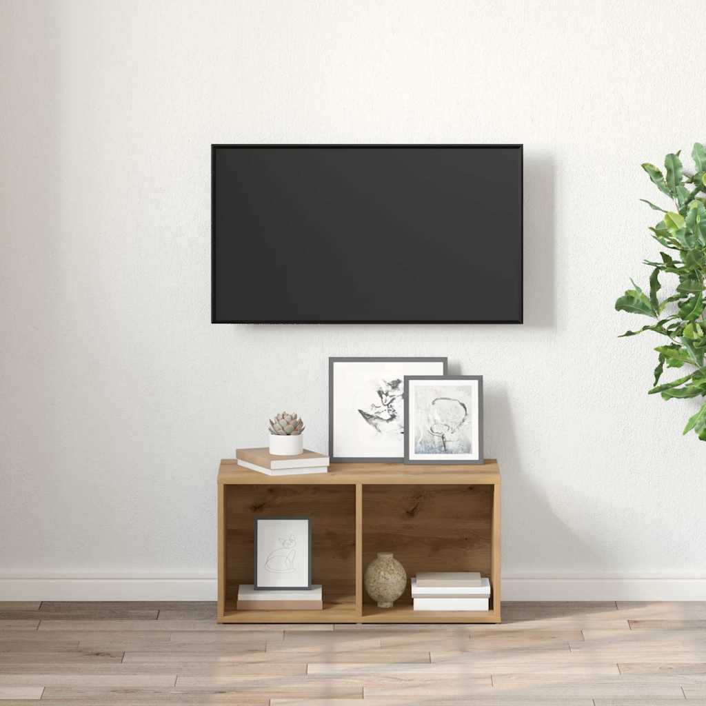 vidaXL TV-Schrankset Wandmontiert Braun 72 x 35 x 37 cm Holzwerkstoff