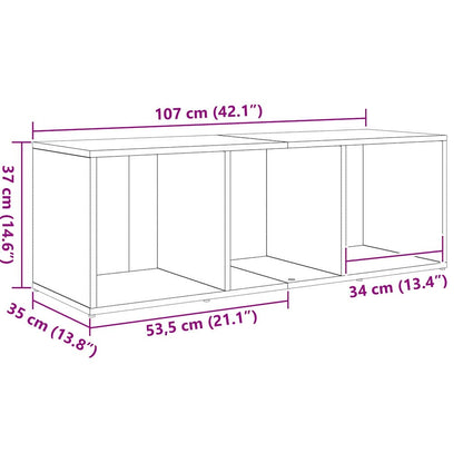 vidaXL TV-Schrankset Wandmontiert Braun 72 x 35 x 37 cm Holzwerkstoff