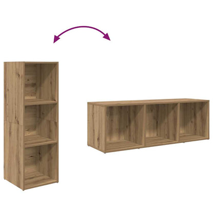 vidaXL TV-Schrankset Wandmontiert Braun 72 x 35 x 37 cm Holzwerkstoff