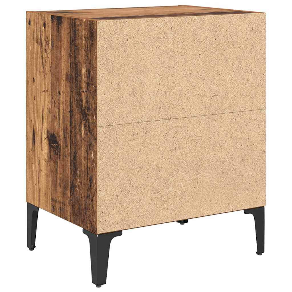 vidaXL Nachttisch Altholz 40 x 30 x 50 cm Holzwerkstoff