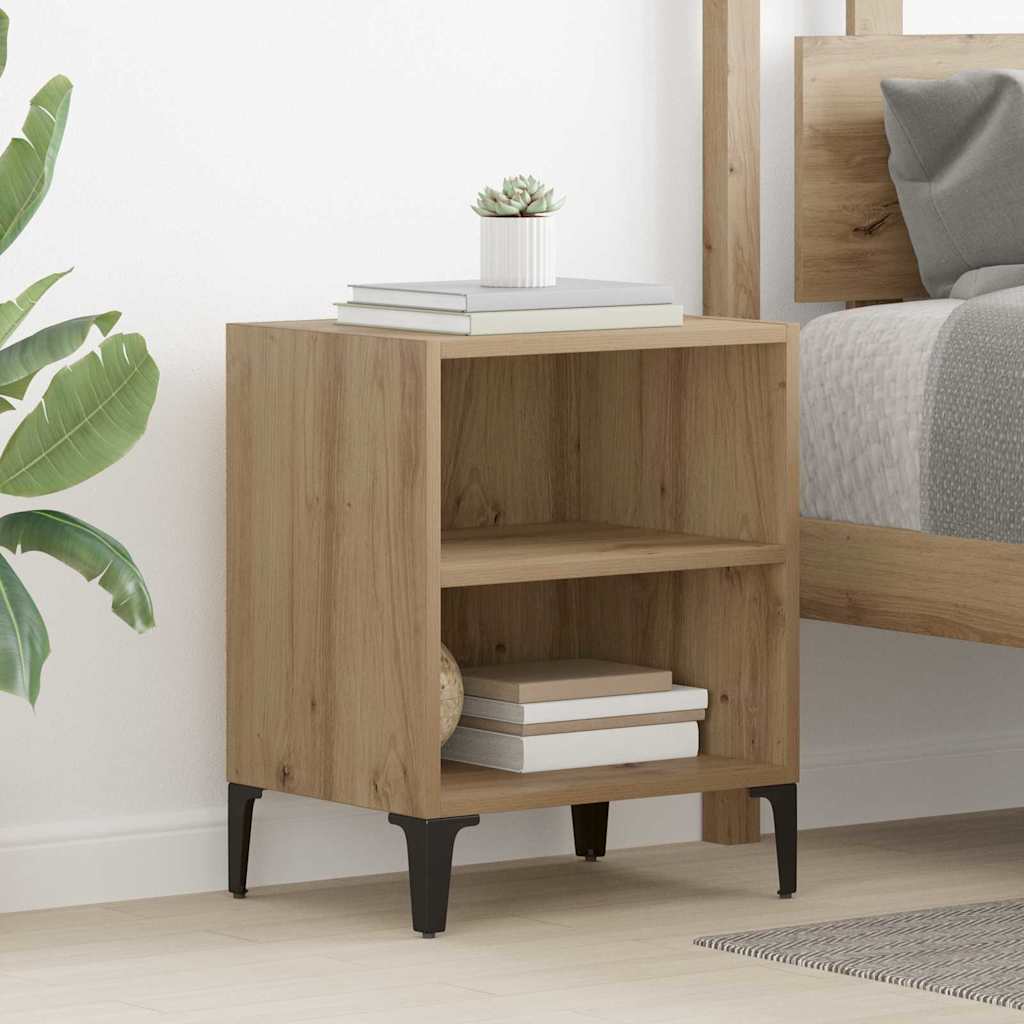 vidaXL Nachttisch 2 pcs Artisan-Eiche 40 x 30 x 50 cm Holzwerkstoff