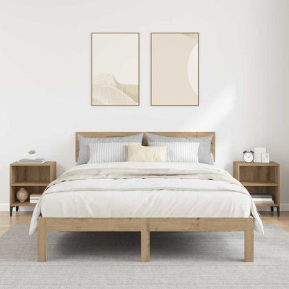 vidaXL Nachttisch 2 pcs Artisan-Eiche 40 x 30 x 50 cm Holzwerkstoff