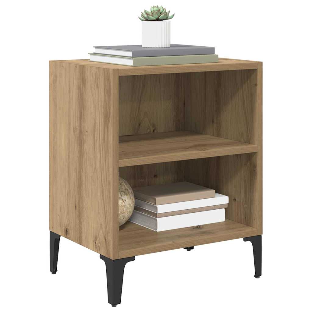 vidaXL Nachttisch 2 pcs Artisan-Eiche 40 x 30 x 50 cm Holzwerkstoff