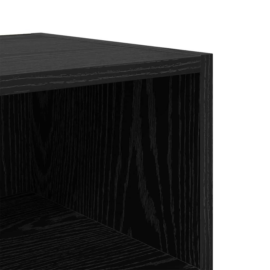 vidaXL Nachttisch Schwarz Eichen-Optik 40 x 30 x 50 cm Holzwerkstoff