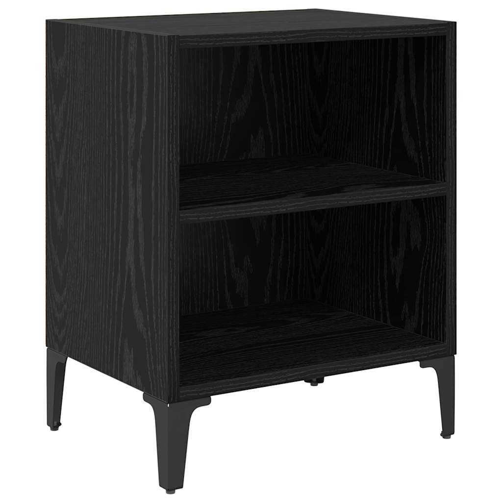 vidaXL Nachttisch Schwarz Eichen-Optik 40 x 30 x 50 cm Holzwerkstoff