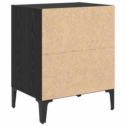 vidaXL Nachttisch Schwarz Eichen-Optik 40 x 30 x 50 cm Holzwerkstoff