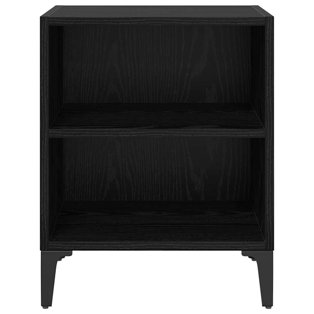 vidaXL Nachttisch Schwarz Eichen-Optik 40 x 30 x 50 cm Holzwerkstoff