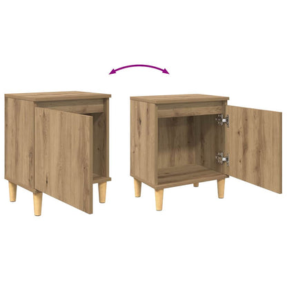 vidaXL Nachttisch Artisan-Eiche 40 x 30 x 50 cm Holzwerkstoff