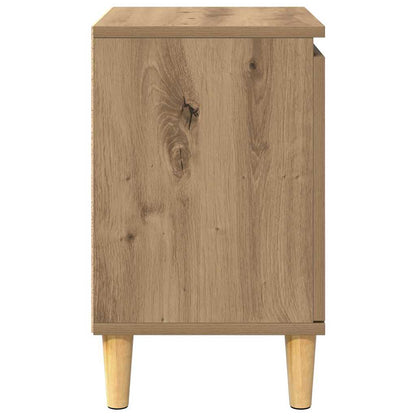 vidaXL Nachttisch Artisan-Eiche 40 x 30 x 50 cm Holzwerkstoff