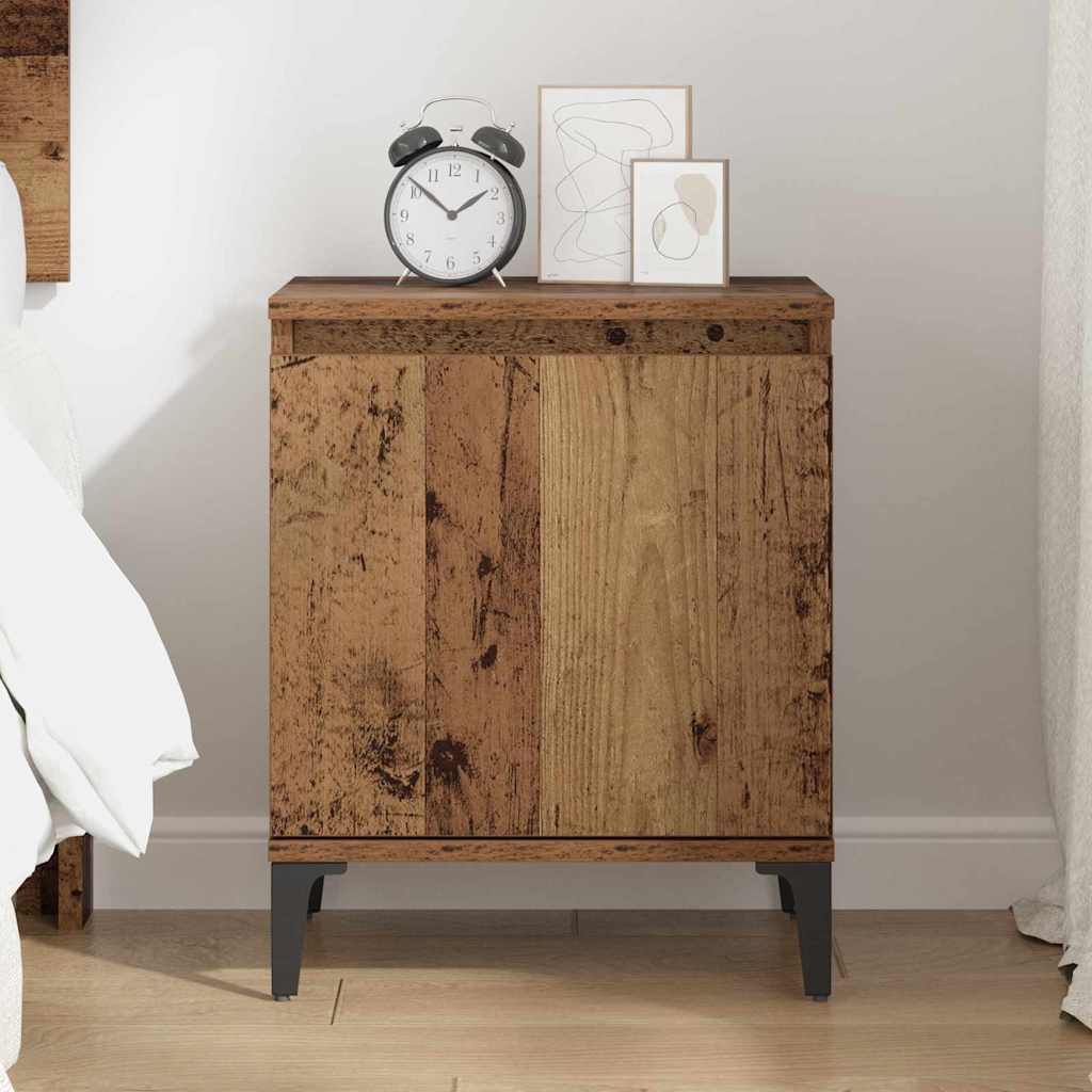 vidaXL Nachttisch Altholz 40 x 30 x 50 cm Holzwerkstoff