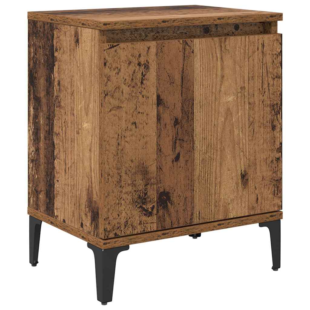 vidaXL Nachttisch Altholz 40 x 30 x 50 cm Holzwerkstoff