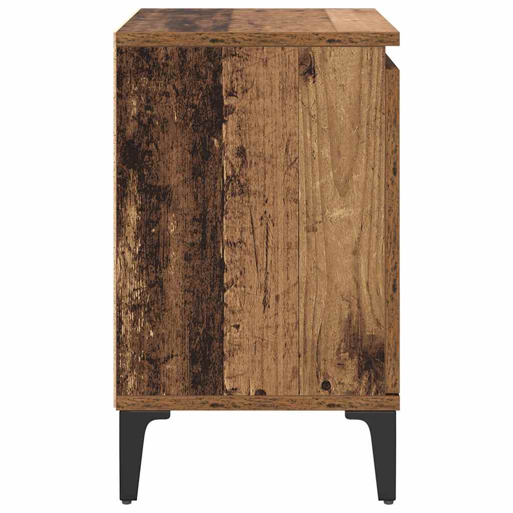 vidaXL Nachttisch Altholz 40 x 30 x 50 cm Holzwerkstoff