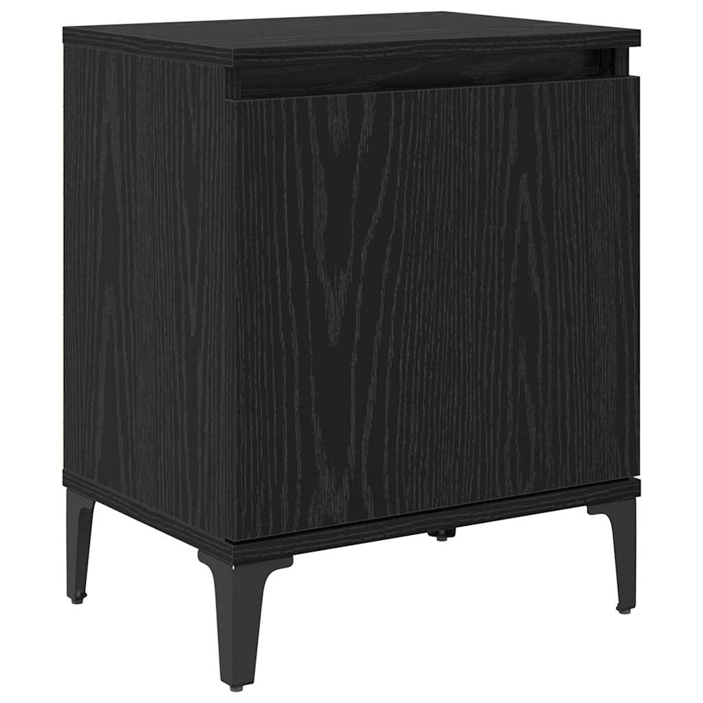 vidaXL Nachttisch Schwarz Eichen-Optik 40 x 30 x 50 cm Holzwerkstoff