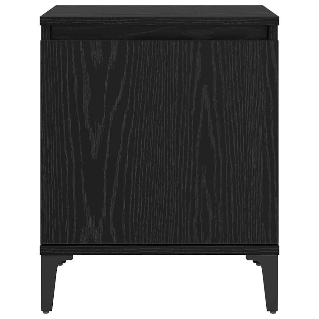 vidaXL Nachttisch Schwarz Eichen-Optik 40 x 30 x 50 cm Holzwerkstoff
