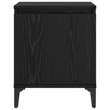 vidaXL Nachttisch Schwarz Eichen-Optik 40 x 30 x 50 cm Holzwerkstoff