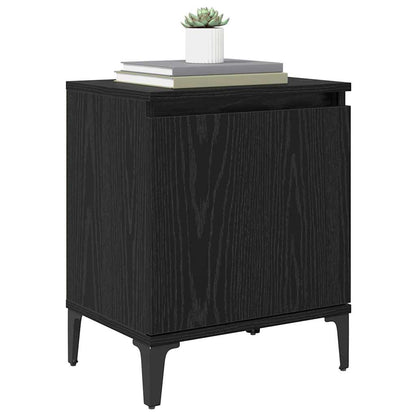 vidaXL Nachttisch Schwarz Eichen-Optik 40 x 30 x 50 cm Holzwerkstoff