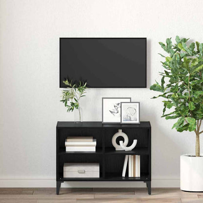 vidaXL TV-Schrankset Schwarz 69,5 x 30 x 50 cm Holzwerkstoff