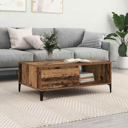vidaXL Table basse en bois recyclé 90 x 60 x 35 cm Bois d'ingénierie