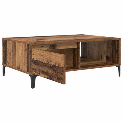 vidaXL Table basse en bois recyclé 90 x 60 x 35 cm Bois d'ingénierie