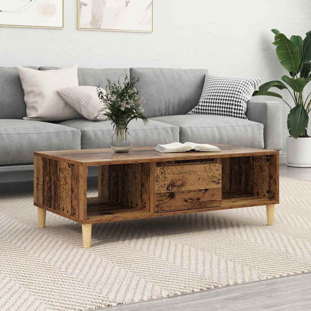 Couchtisch Altholz 102 x 55 x 35 cm Holzwerkstoff