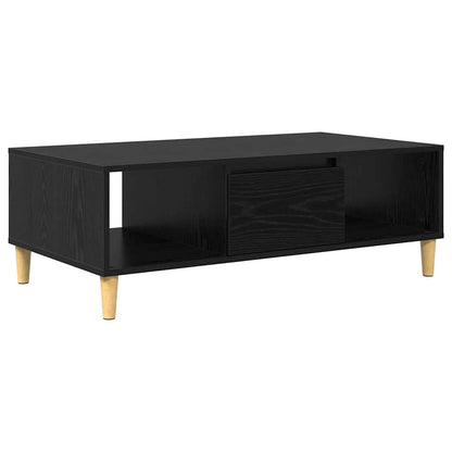Couchtisch Schwarz Eichen-Optik 102 x 55 x 35 cm Holzwerkstoff