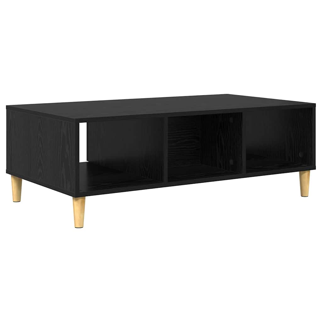 Couchtisch Schwarz Eichen-Optik 102 x 55 x 35 cm Holzwerkstoff