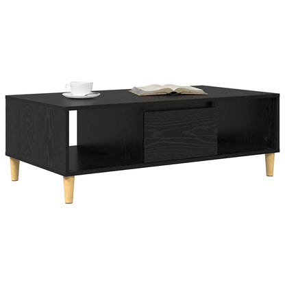 Couchtisch Schwarz Eichen-Optik 102 x 55 x 35 cm Holzwerkstoff
