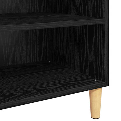 Sideboard Schwarz Eichen-Optik 57 x 35 x 89,5 cm Holzwerkstoff
