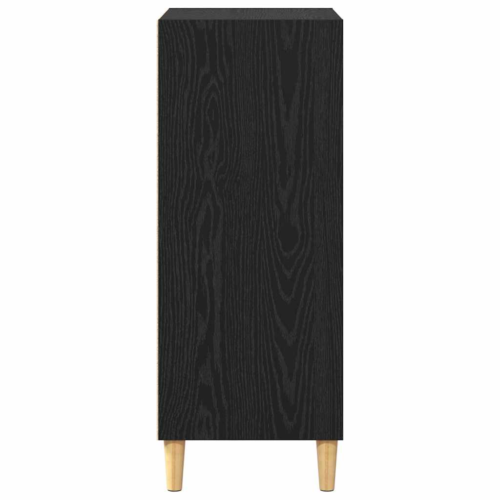Sideboard Schwarz Eichen-Optik 57 x 35 x 89,5 cm Holzwerkstoff