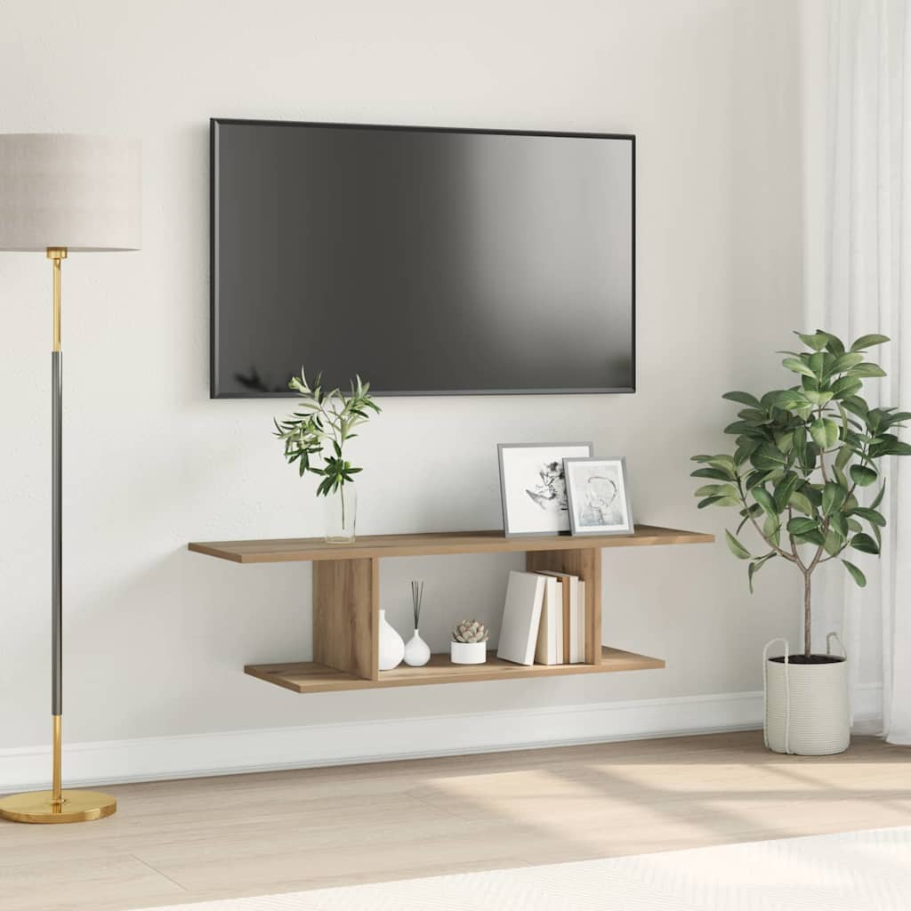 vidaXL TV-Schrankset Artisan-Eiche 102 x 35 x 35 cm Holzwerkstoff