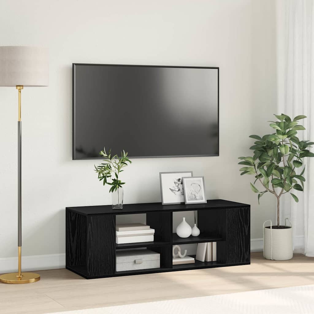 vidaXL TV-Schrankset Schwarz Eichen-Optik 102 x 35 x 35 cm
