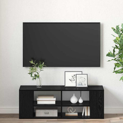 vidaXL TV-Schrankset Schwarz Eichen-Optik 102 x 35 x 35 cm
