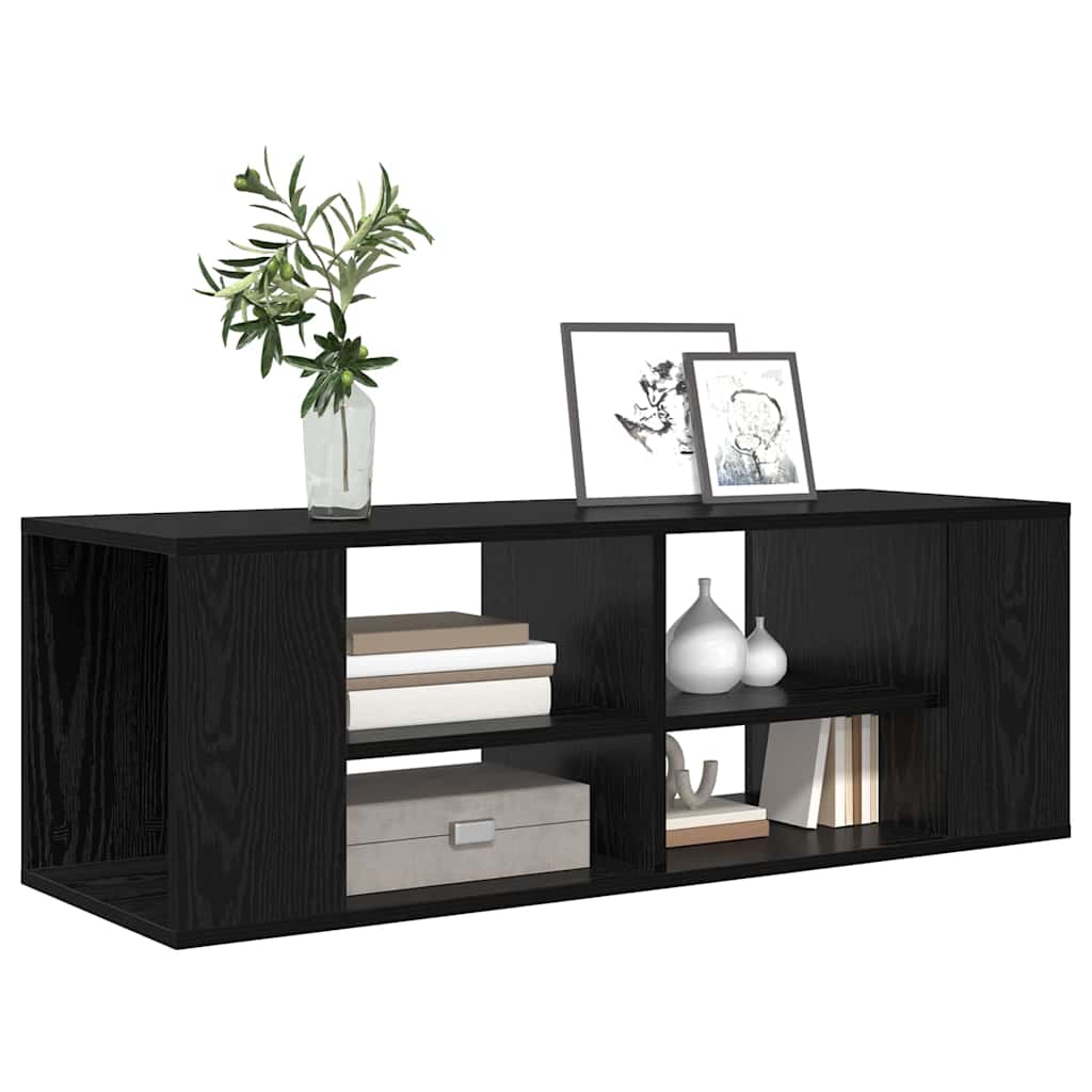 vidaXL TV-Schrankset Schwarz Eichen-Optik 102 x 35 x 35 cm